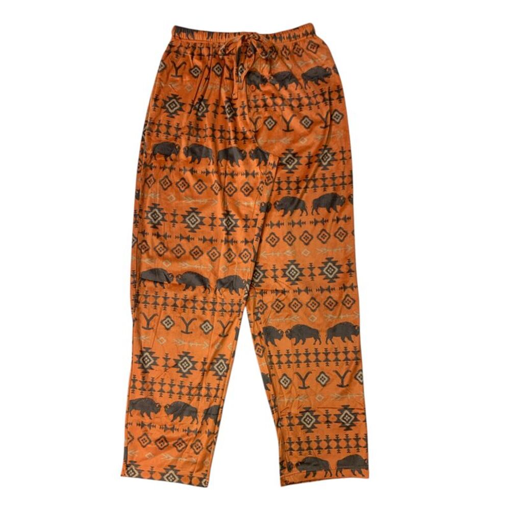 Character Men's Soft Pockets Elastic Waistband Pajama Pant - Yellowstone